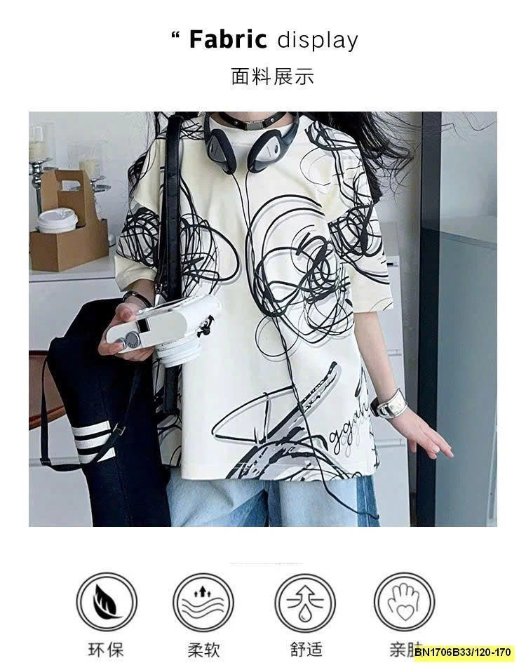 SET ÁO THUN HỌA TIẾT MIX JEAN NGỐ