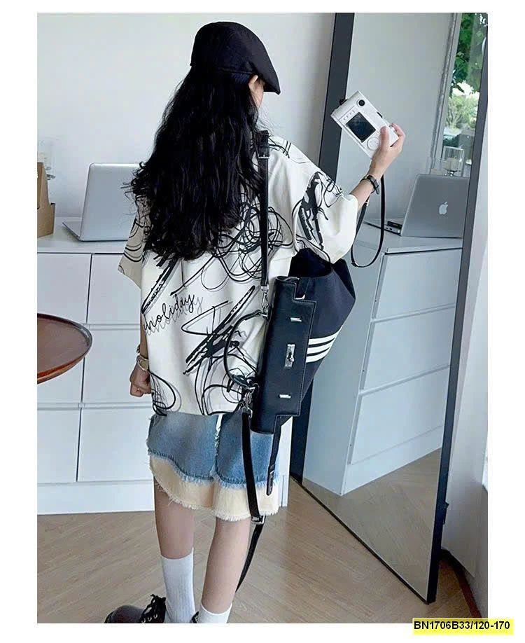 SET ÁO THUN HỌA TIẾT MIX JEAN NGỐ