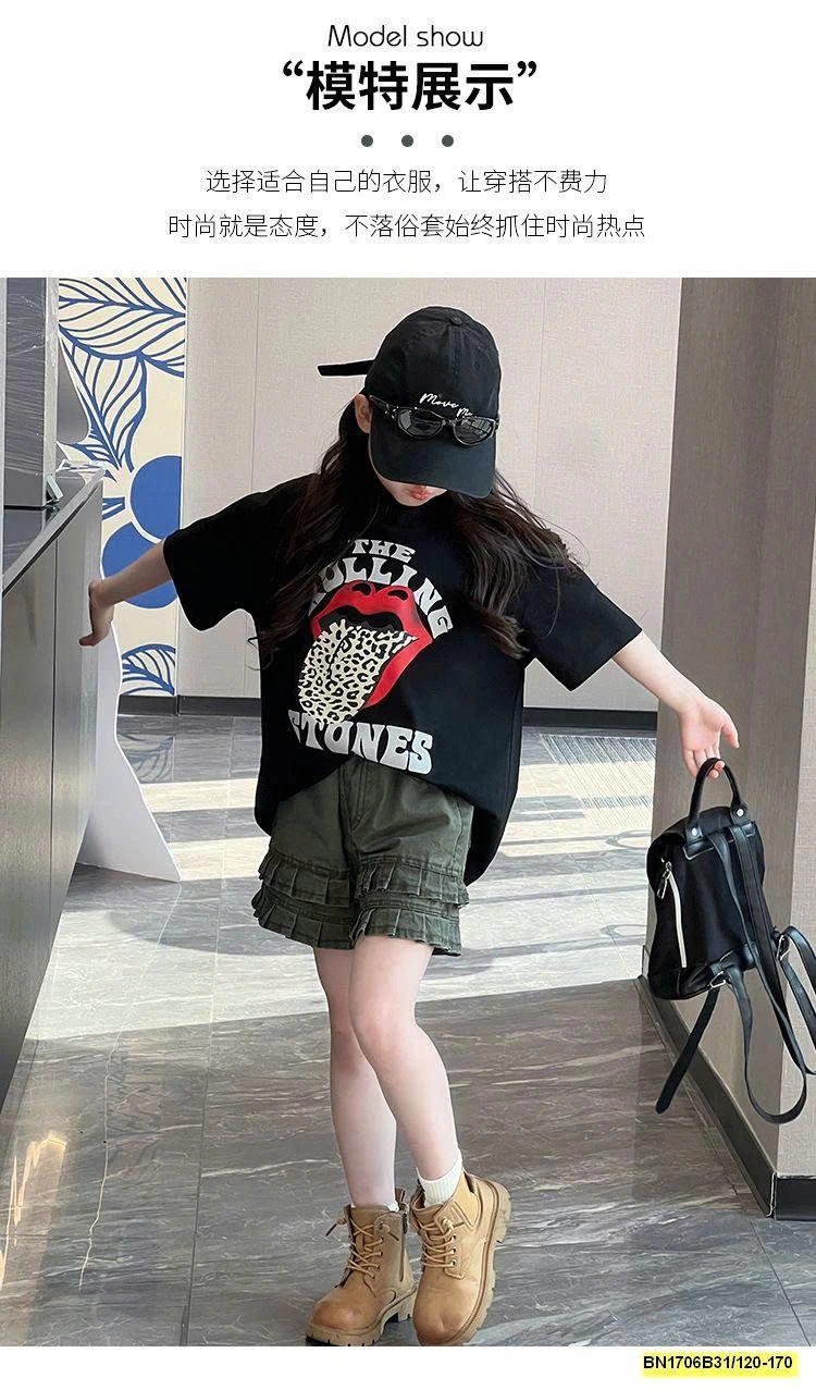 ÁO THUN ĐEN CÁ TÍNH MIX SHORT JEAN