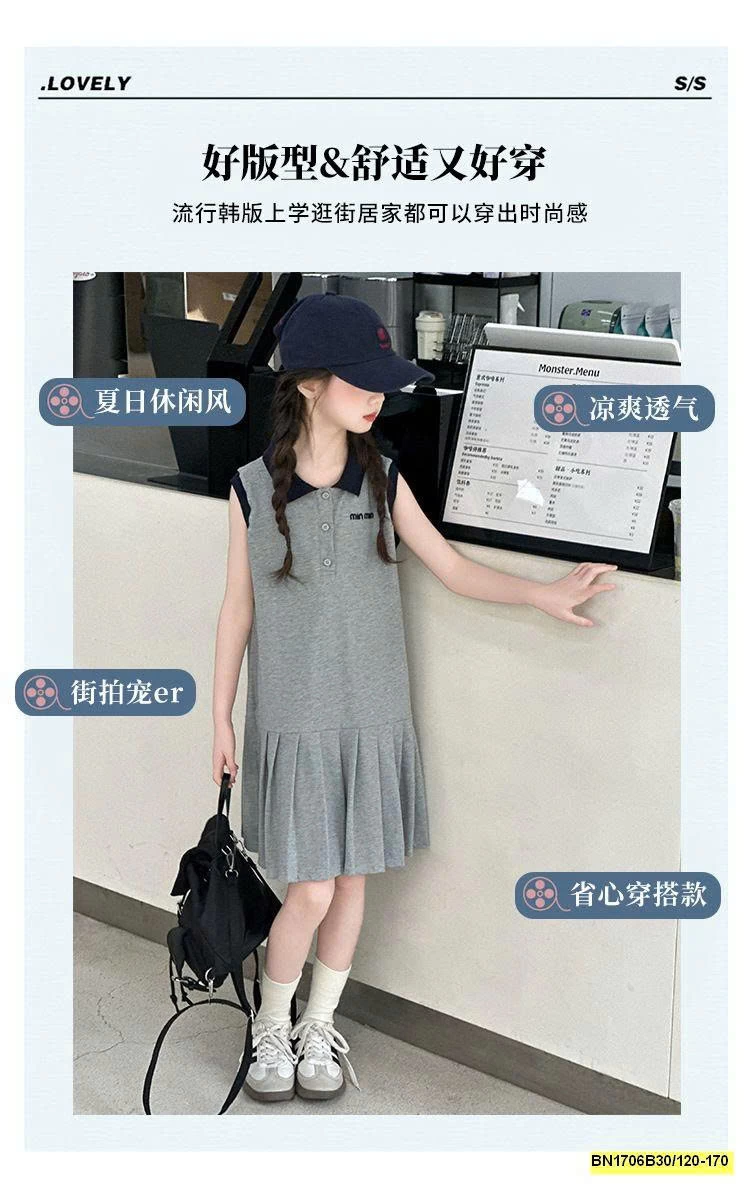 ĐẦM POLO XẾP LY