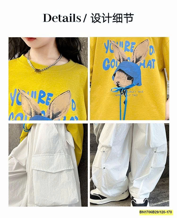 SÉT ÁO THUN THỎ MIX QUẦN TÚI HỘP