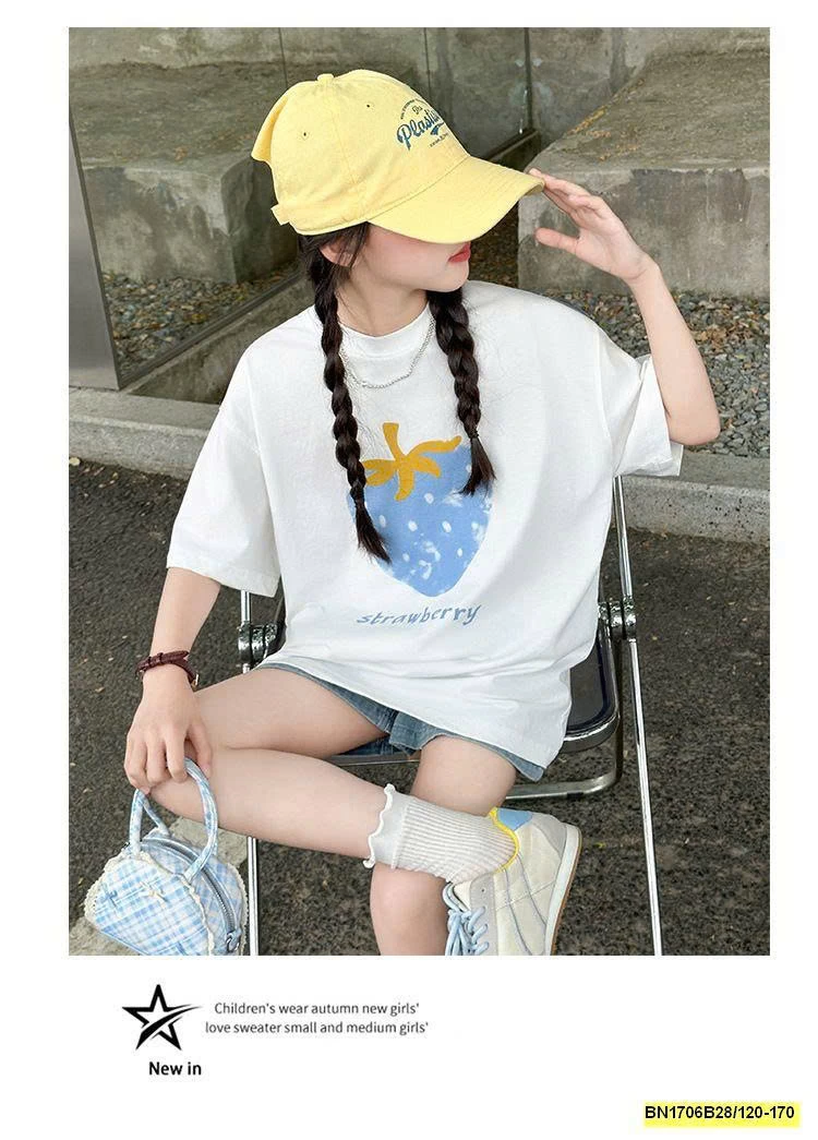 SÉT ÁO THUN DÂU TÂY MIX SHORT JEAN