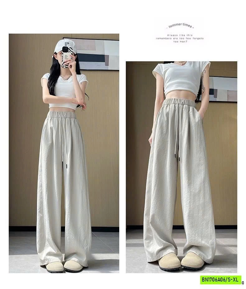 QUẦN ỐNG RỘNG NỮ CẠP CHUN