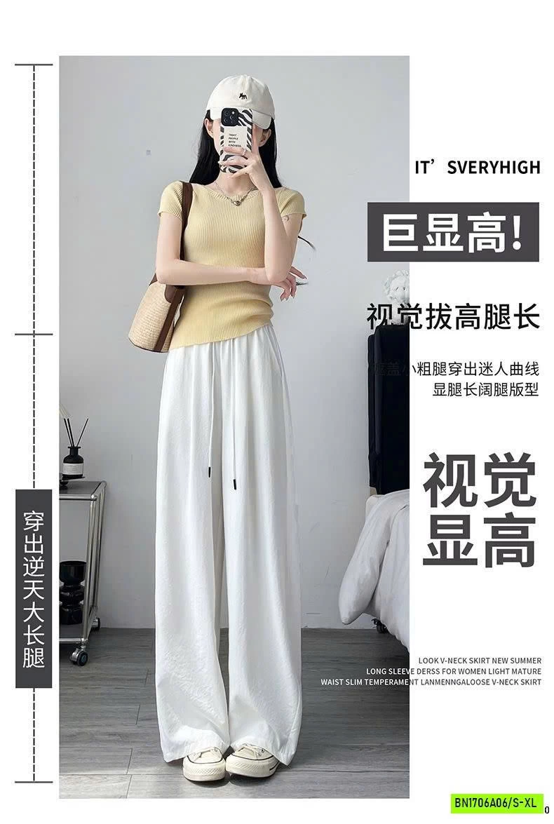 QUẦN ỐNG RỘNG NỮ CẠP CHUN