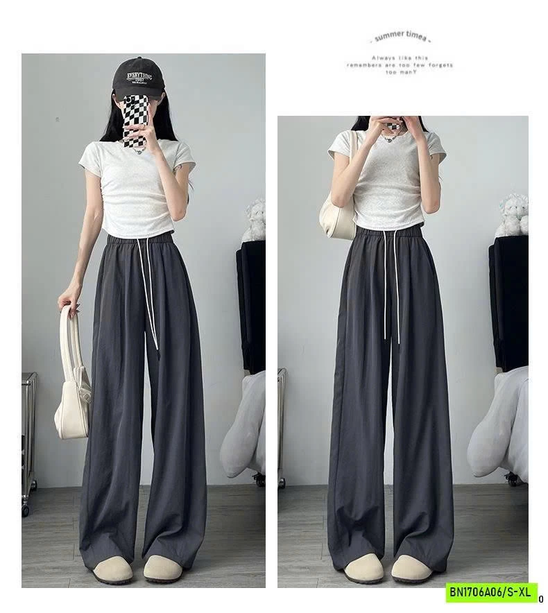 QUẦN ỐNG RỘNG NỮ CẠP CHUN