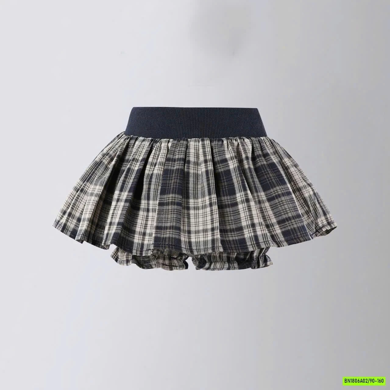 ÁO THUN MÈO MIX QUẦN VÁY CARO