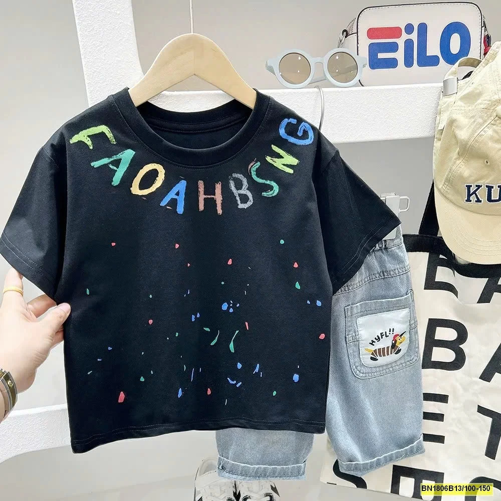 ÁO THUN CHỮ VẢY SƠN KACADY