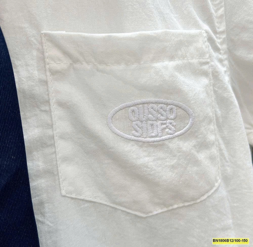 ÁO SƠ MI TÚI NGỰC THÊU CHỮ KACADY