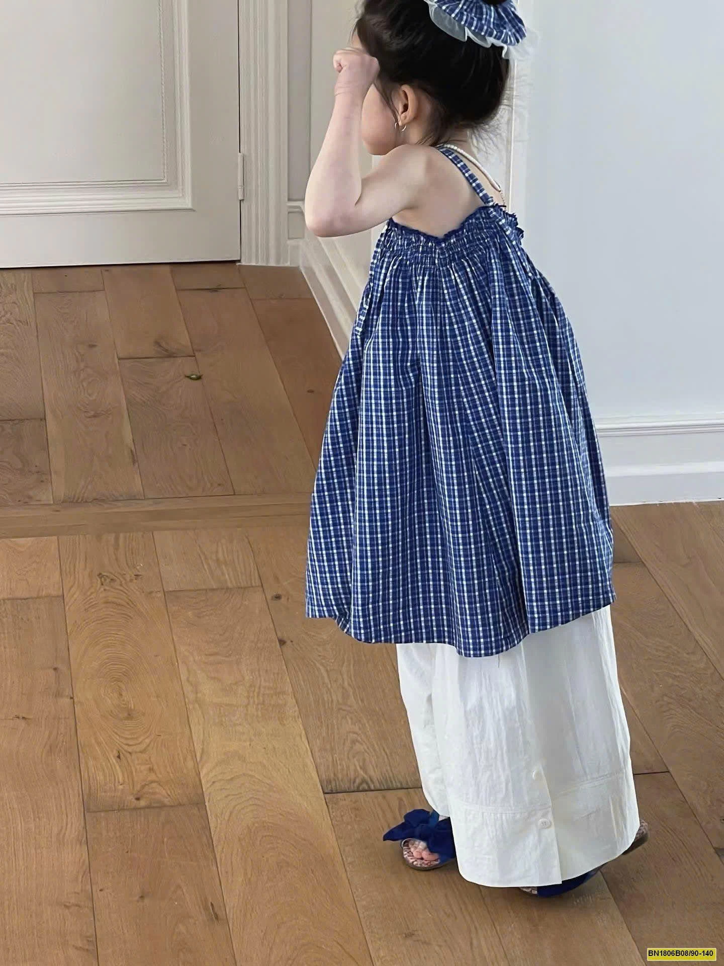 SET VÁY 2s SÁT NÁCH CARO MIX QUẦN ỐNG ĐỨNG BG