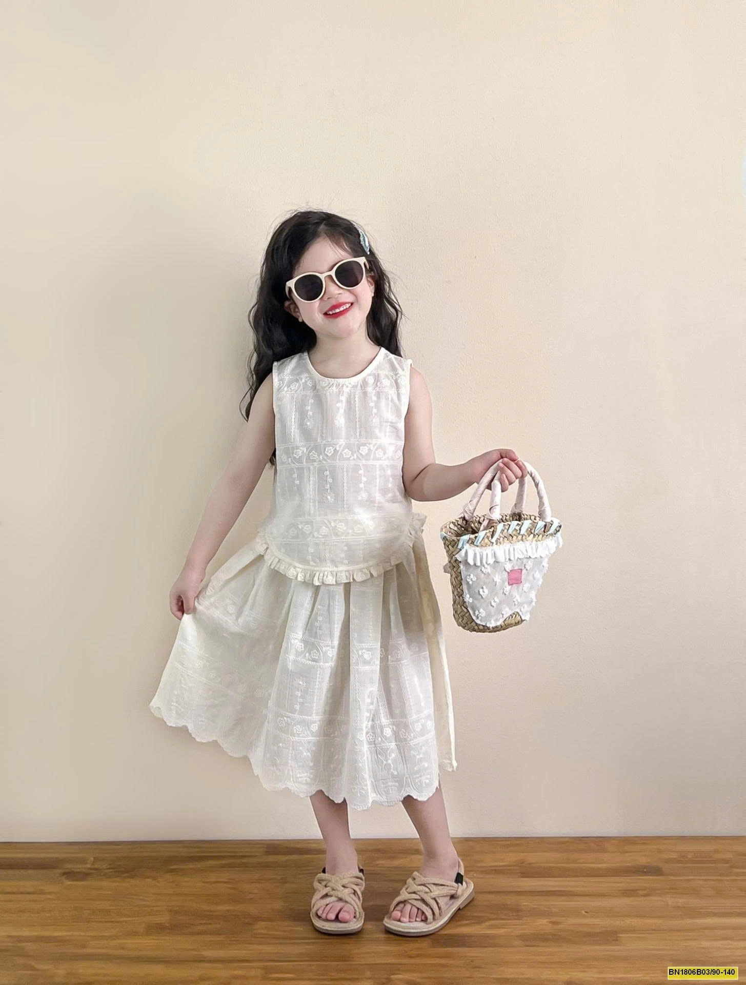 SET REN TRẮNG THÊU HỌA TIẾT