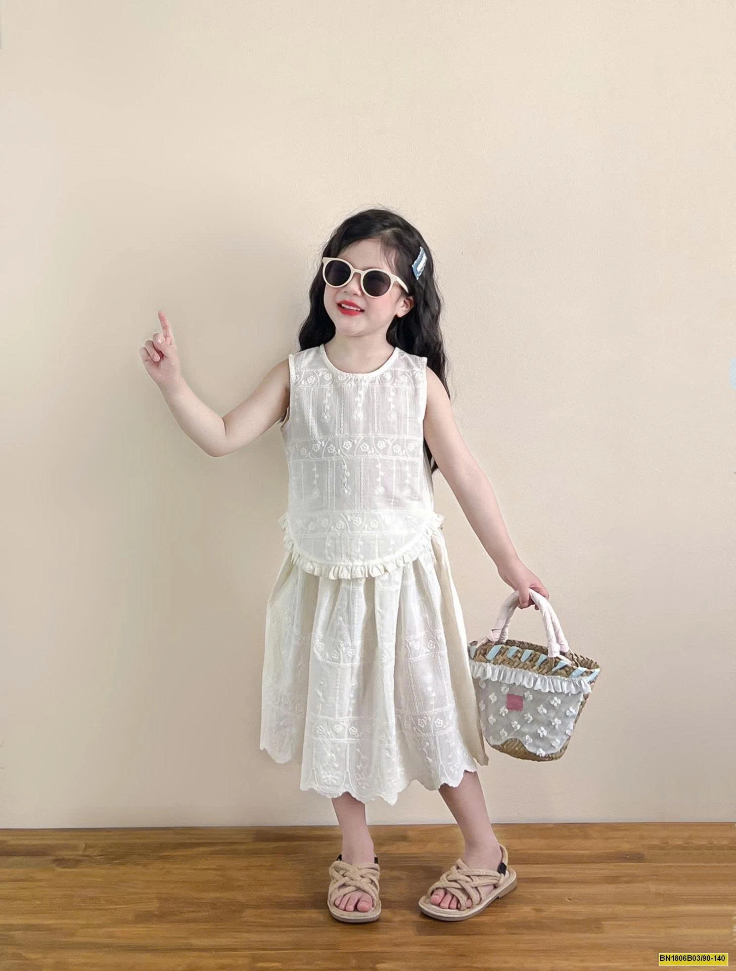 SET REN TRẮNG THÊU HỌA TIẾT