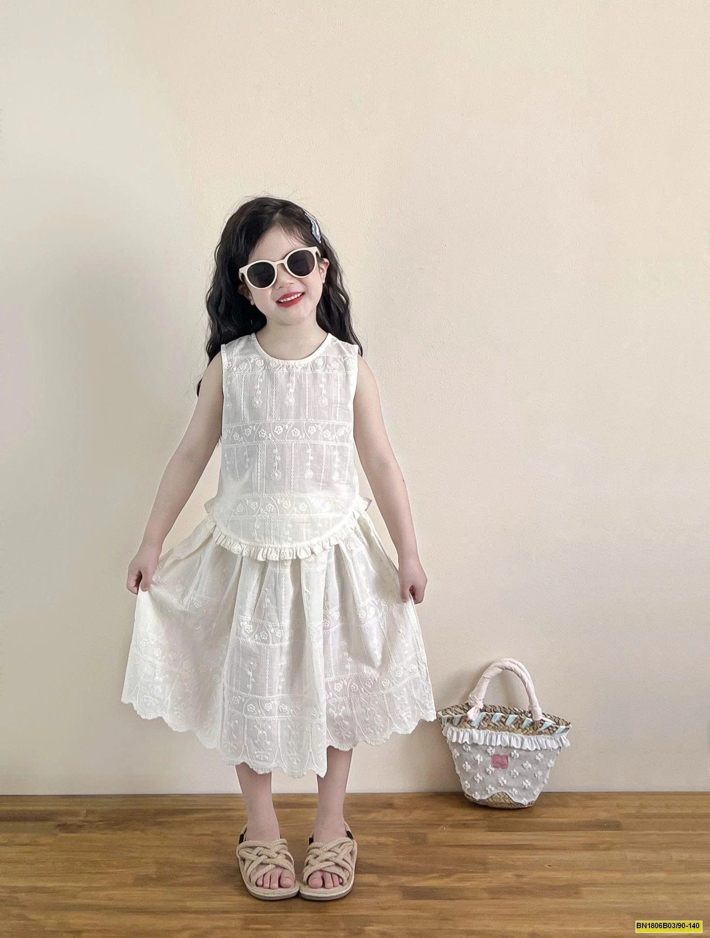 SET REN TRẮNG THÊU HỌA TIẾT