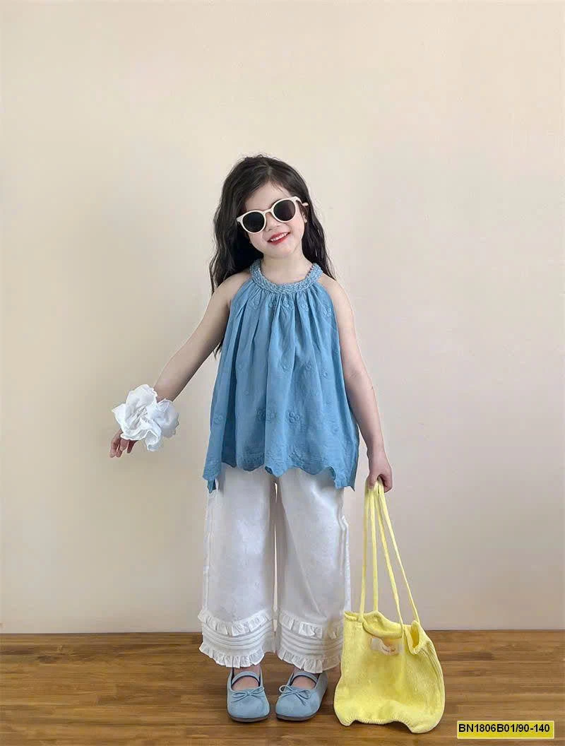 SET ÁO YẾM MIX QUẦN ỐNG SUÔNG BG