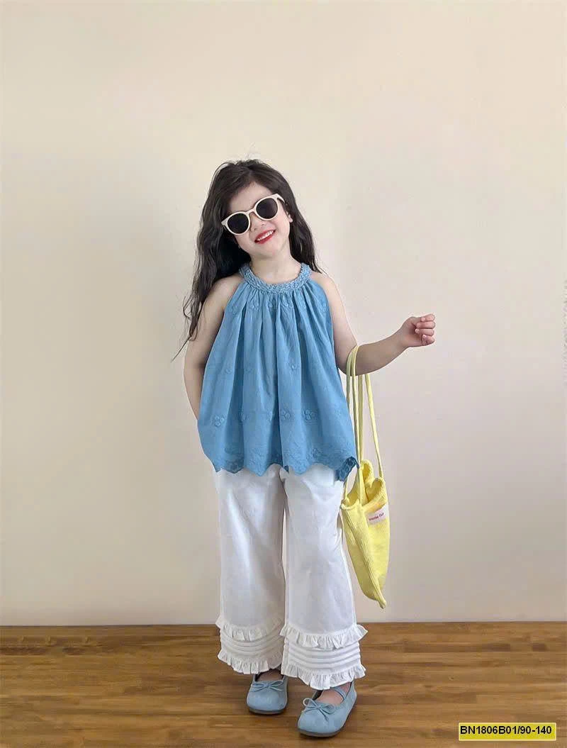 SET ÁO YẾM MIX QUẦN ỐNG SUÔNG BG