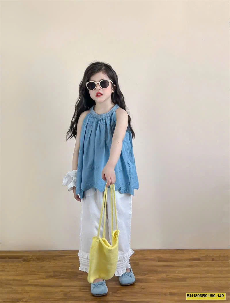 SET ÁO YẾM MIX QUẦN ỐNG SUÔNG BG