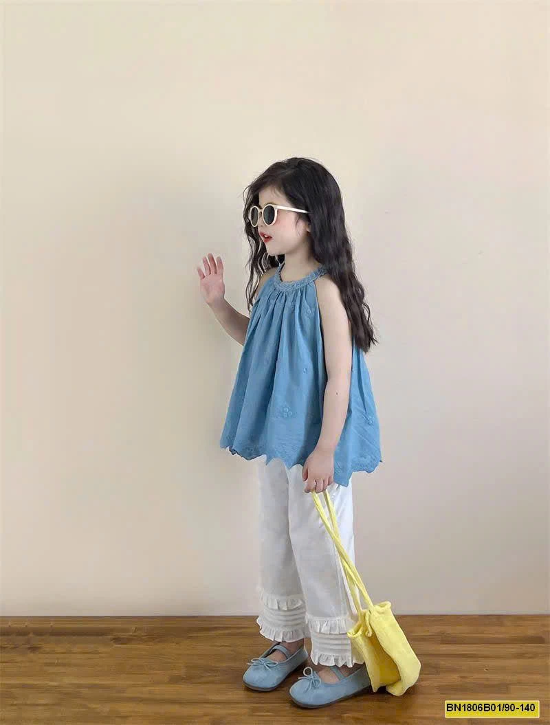 SET ÁO YẾM MIX QUẦN ỐNG SUÔNG BG