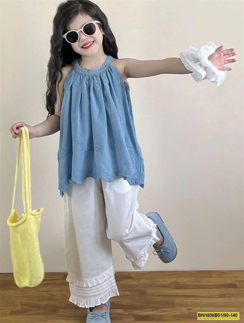 SET ÁO YẾM MIX QUẦN ỐNG SUÔNG BG