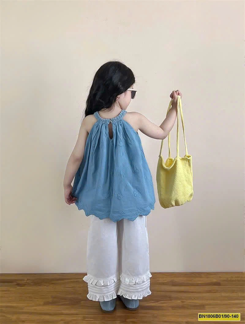 SET ÁO YẾM MIX QUẦN ỐNG SUÔNG BG