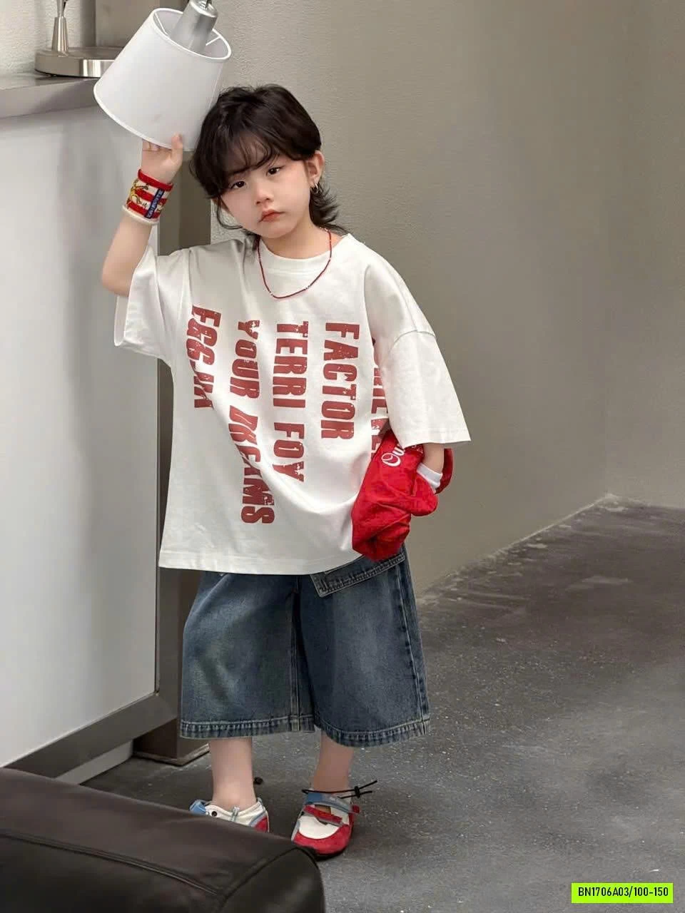 ÁO THUN CHỮ MIX SHORT JEANS