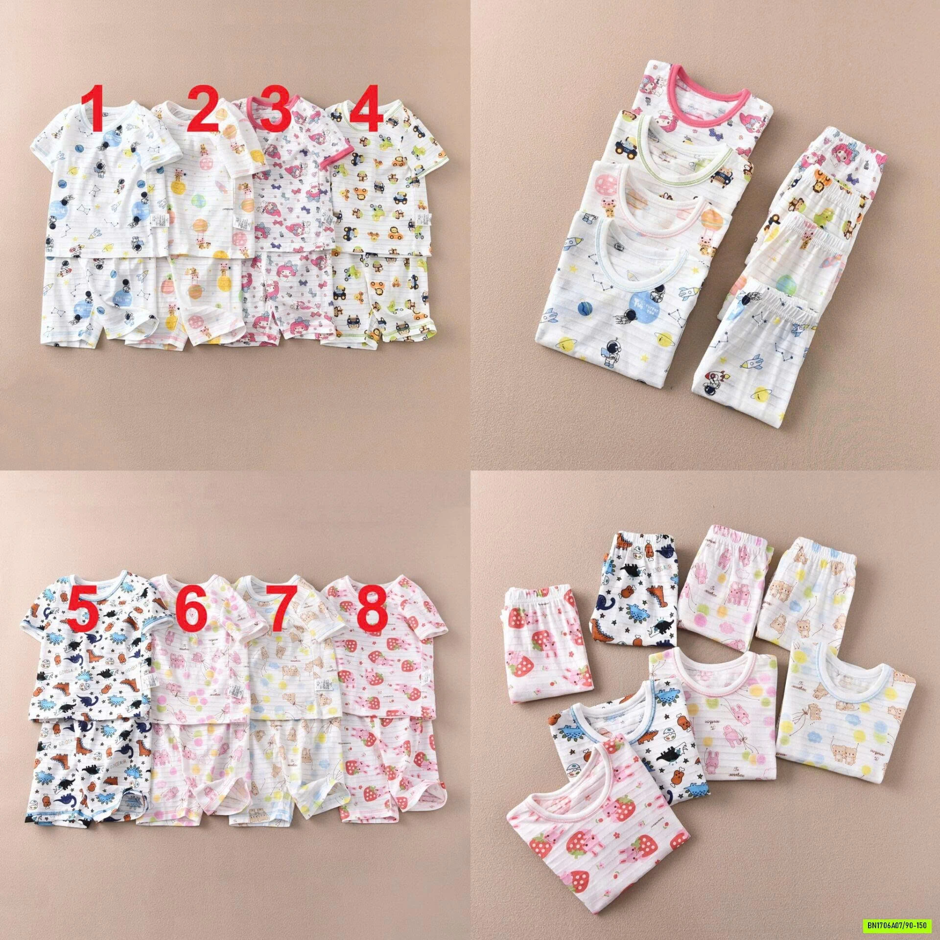 BỘ LỬNG COTTON GIẤY DỄ THƯƠNG