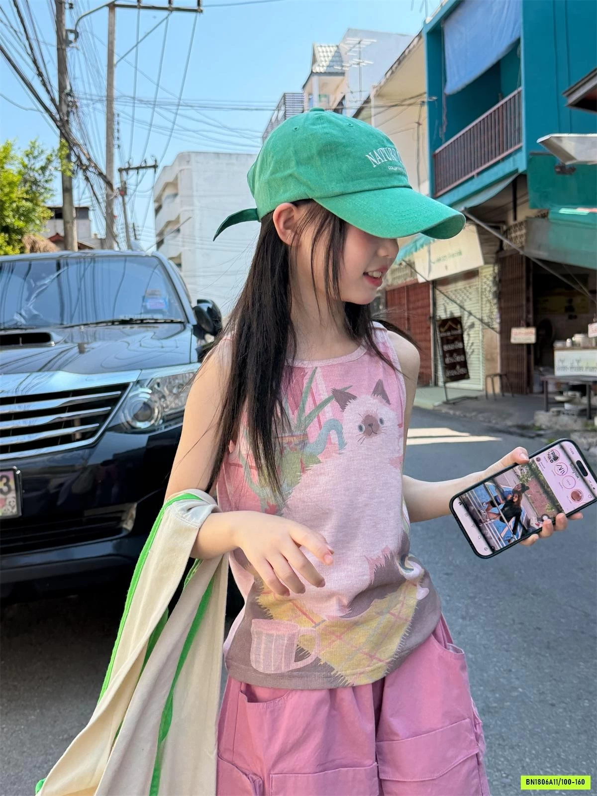 ÁO SÁT NÁCH HỒNG IN HÌNH