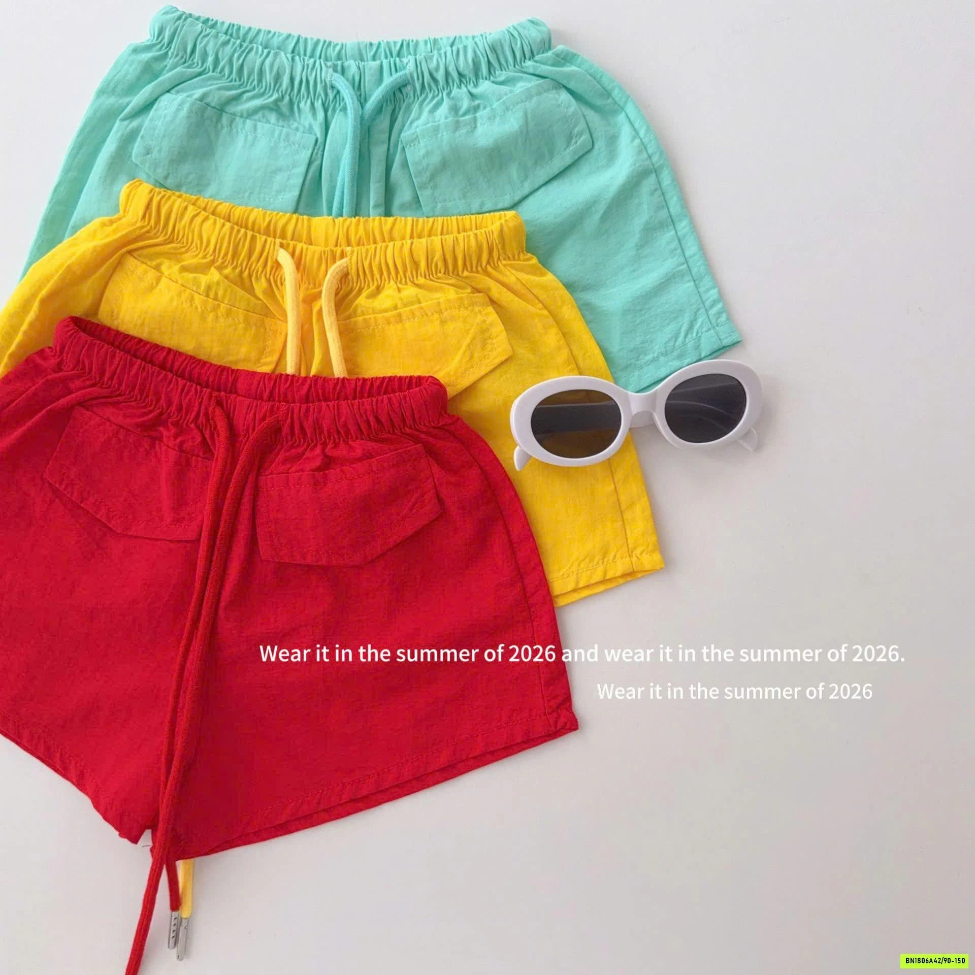 QUẦN SHORT TRƠN MÀU T&QKIDS