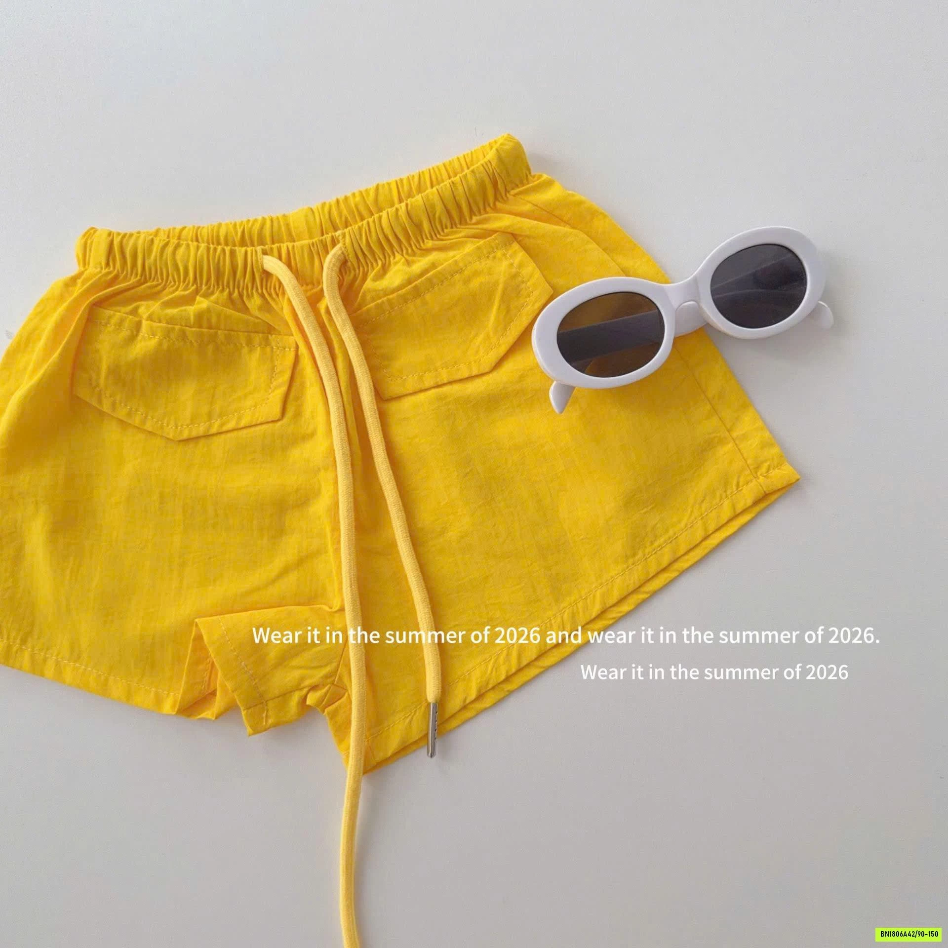 QUẦN SHORT TRƠN MÀU T&QKIDS