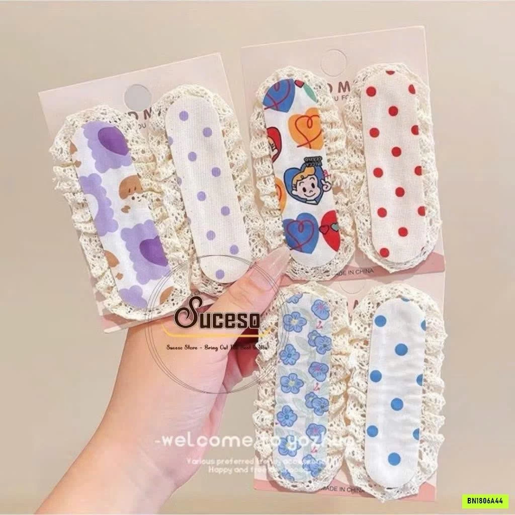 SET 6 MIẾNG DÁN TÓC MÁI CUTE