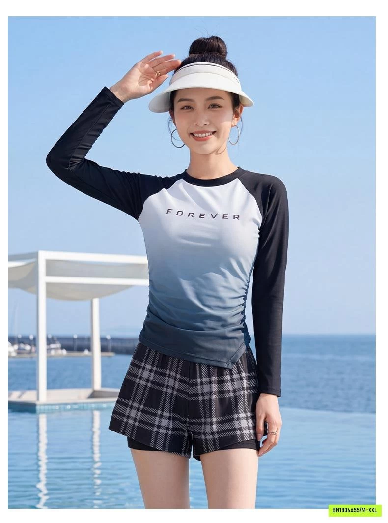 BỘ BƠI LOANG DÀI TAY QUẦN CARO