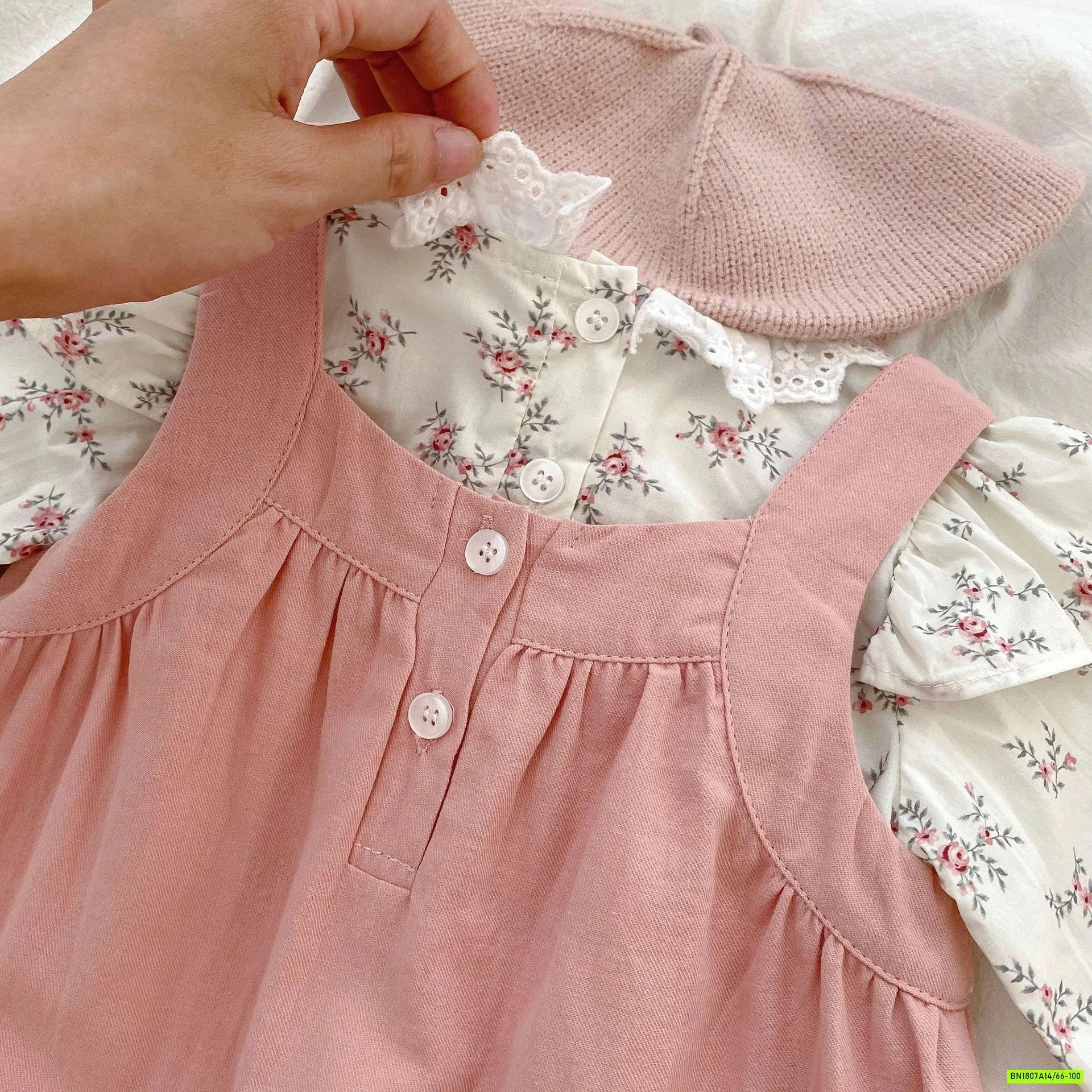 SÉT YẾM HỒNG MIX SƠ MI HOA