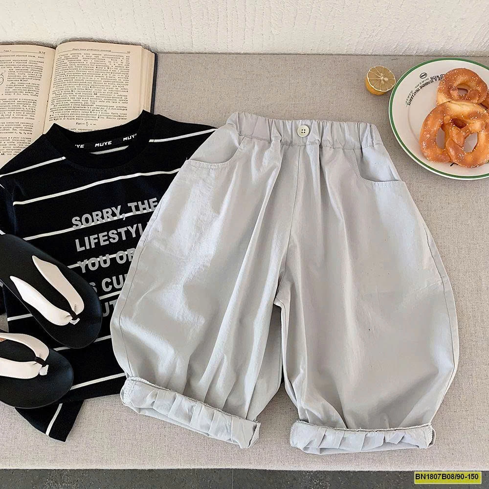 QUẦN VẢI DÁNG BAGGY HÃNG MUYEKIDS