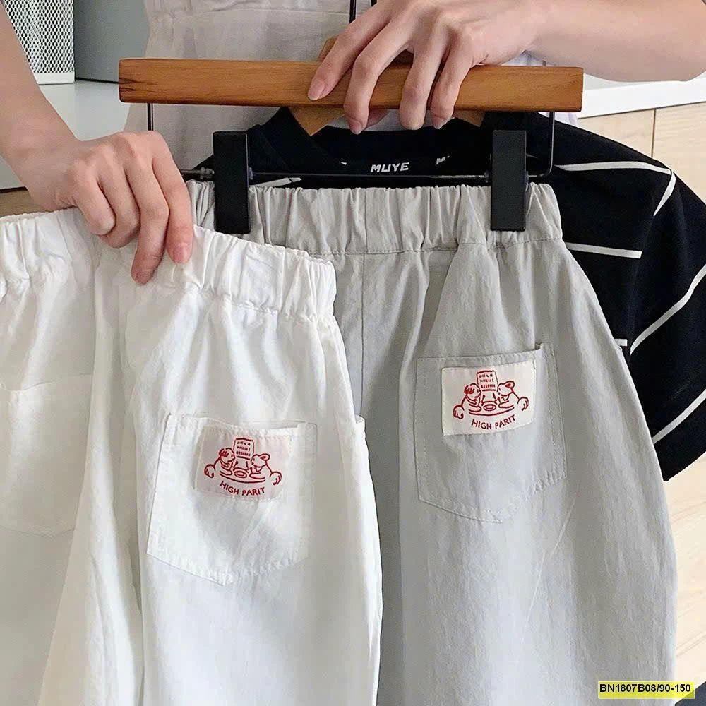 QUẦN VẢI DÁNG BAGGY HÃNG MUYEKIDS