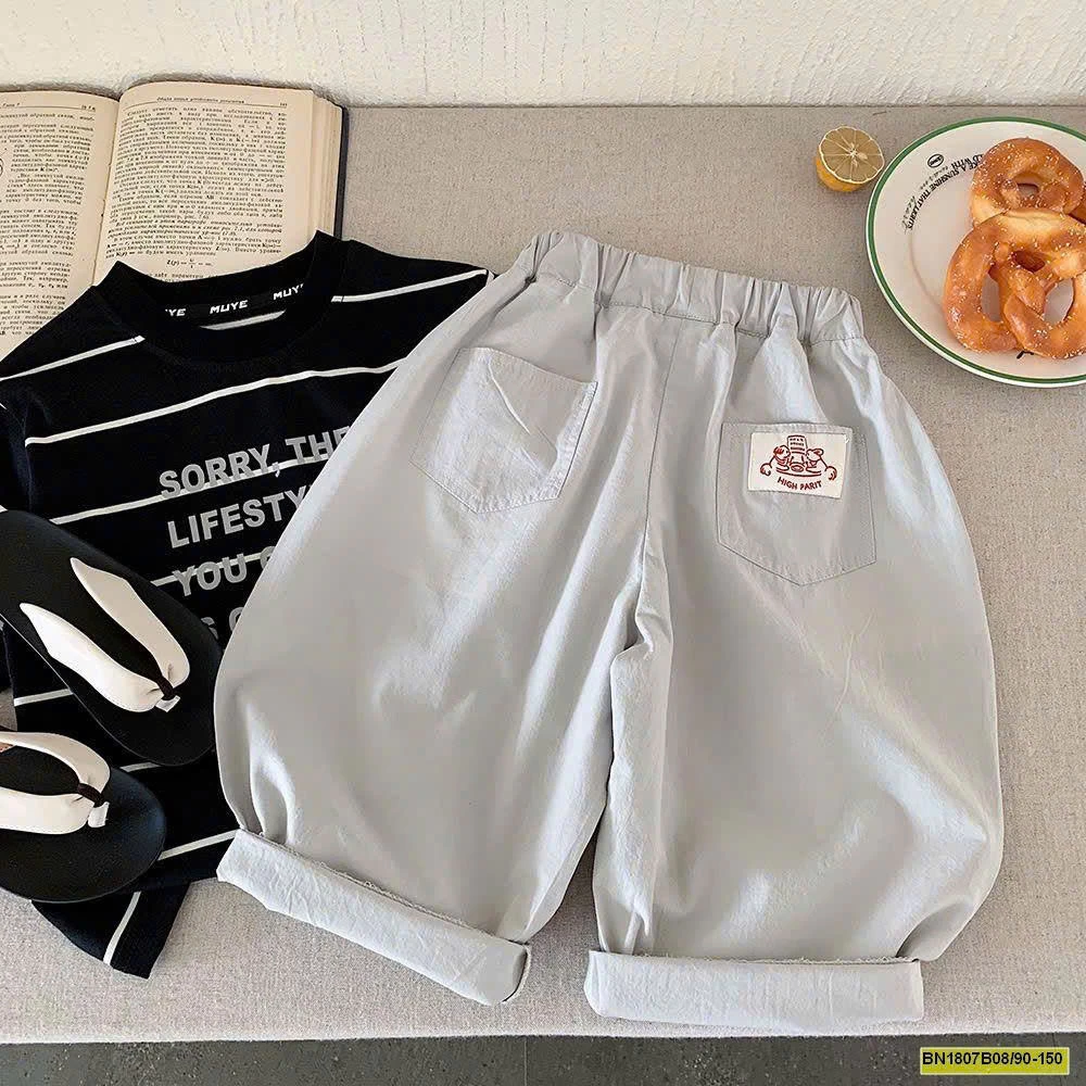 QUẦN VẢI DÁNG BAGGY HÃNG MUYEKIDS