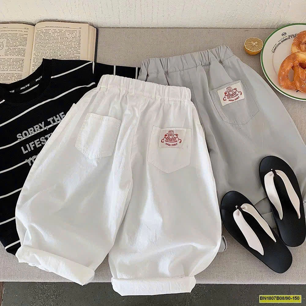 QUẦN VẢI DÁNG BAGGY HÃNG MUYEKIDS