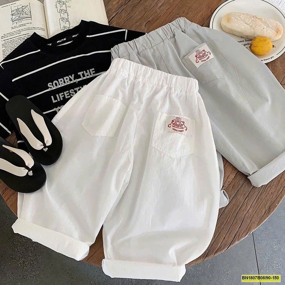 QUẦN VẢI DÁNG BAGGY HÃNG MUYEKIDS