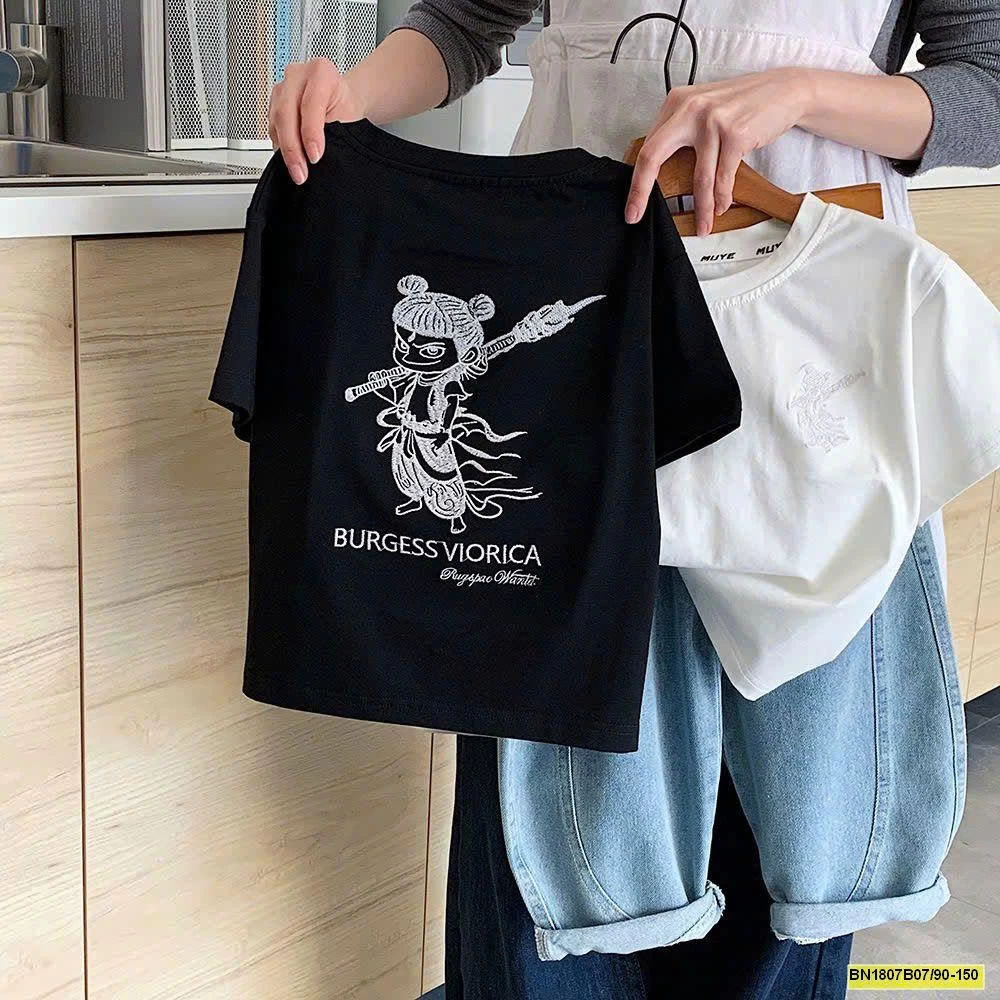 ÁO PHÔNG HỌA TIẾT ĐỔI MÀU HÃNG MUYEKIDS