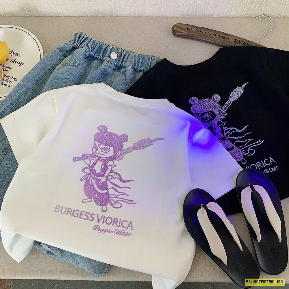 ÁO PHÔNG HỌA TIẾT ĐỔI MÀU HÃNG MUYEKIDS