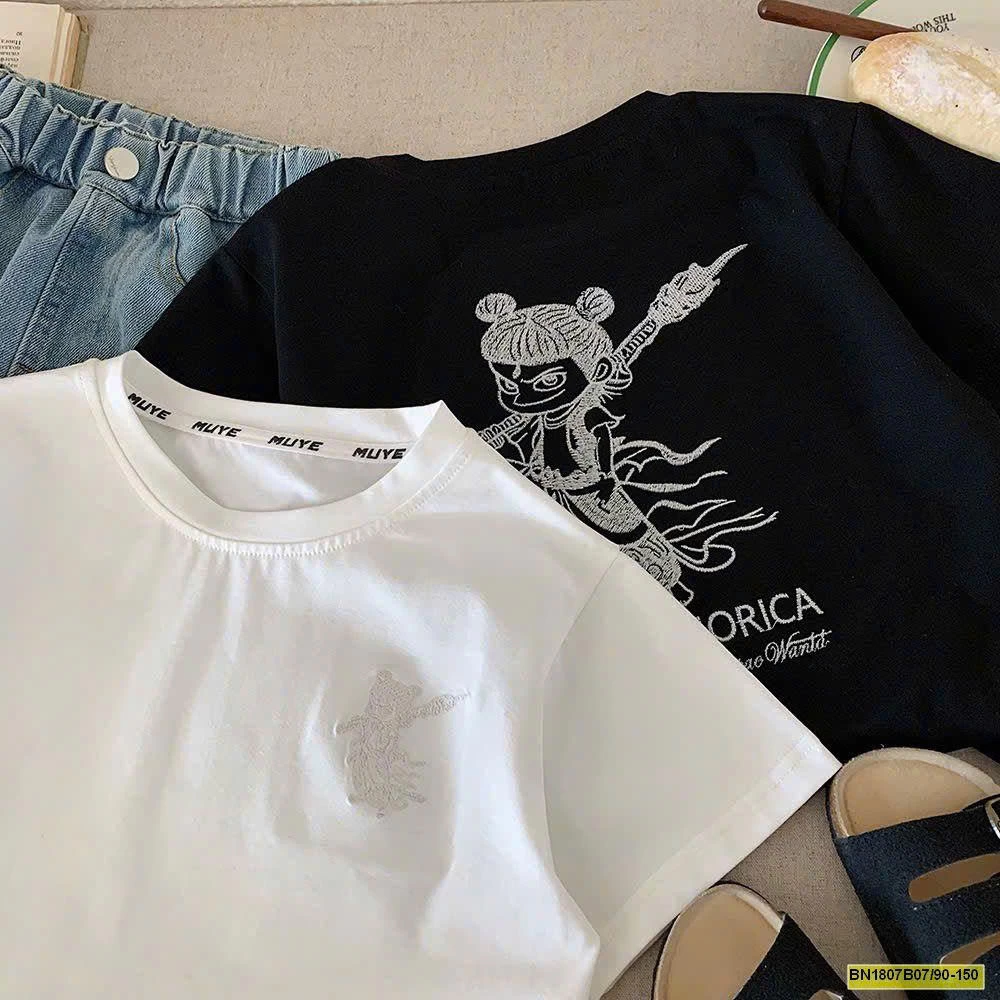 ÁO PHÔNG HỌA TIẾT ĐỔI MÀU HÃNG MUYEKIDS