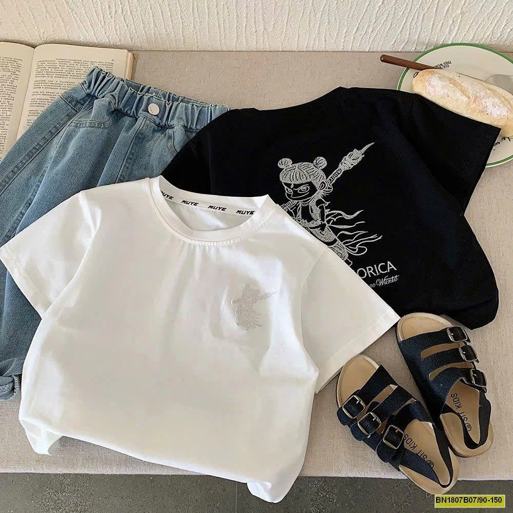 ÁO PHÔNG HỌA TIẾT ĐỔI MÀU HÃNG MUYEKIDS