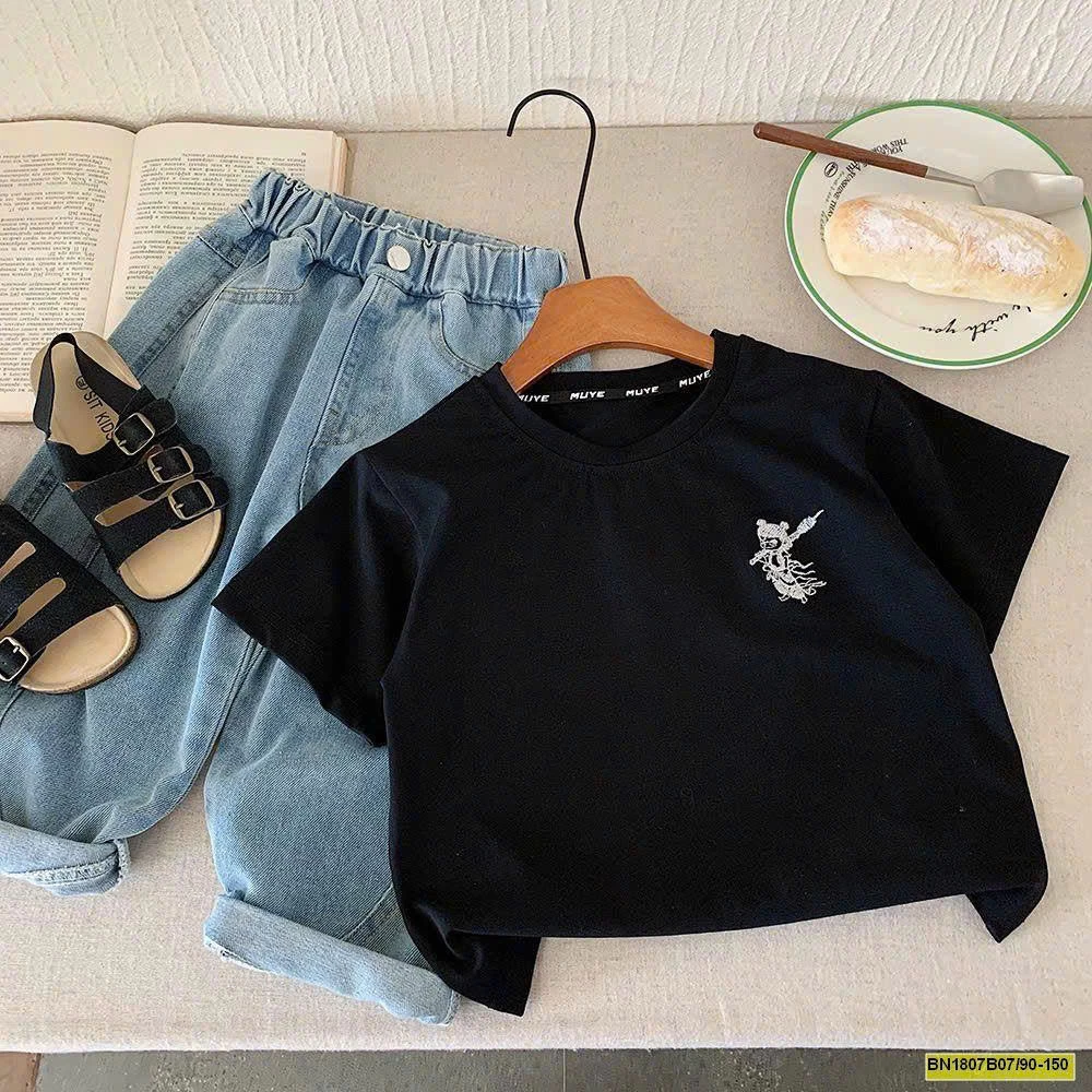 ÁO PHÔNG HỌA TIẾT ĐỔI MÀU HÃNG MUYEKIDS