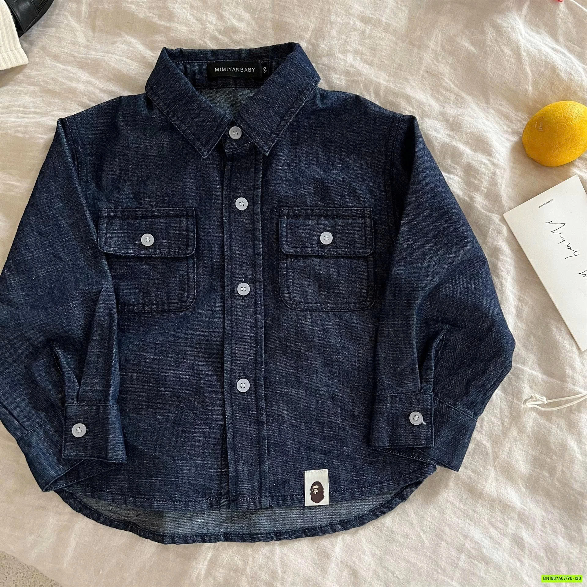 SƠ MI DENIM TÚI NGỰC MMY