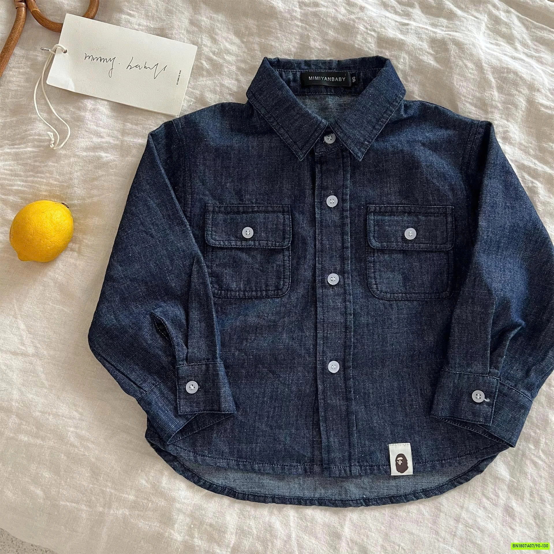 SƠ MI DENIM TÚI NGỰC MMY