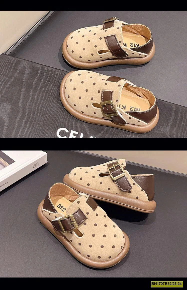 GIÀY DA LỘN CHẤM BI