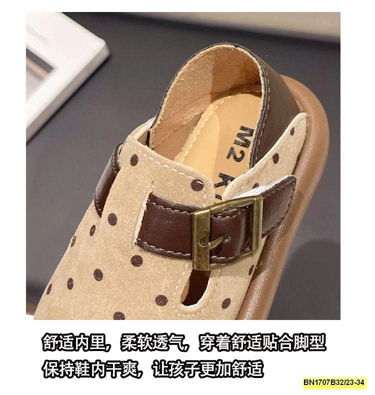 GIÀY DA LỘN CHẤM BI