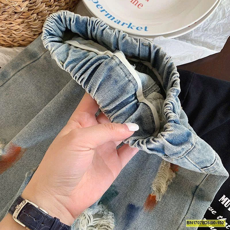 QUẦN JEAN RÁCH VẢY SƠN