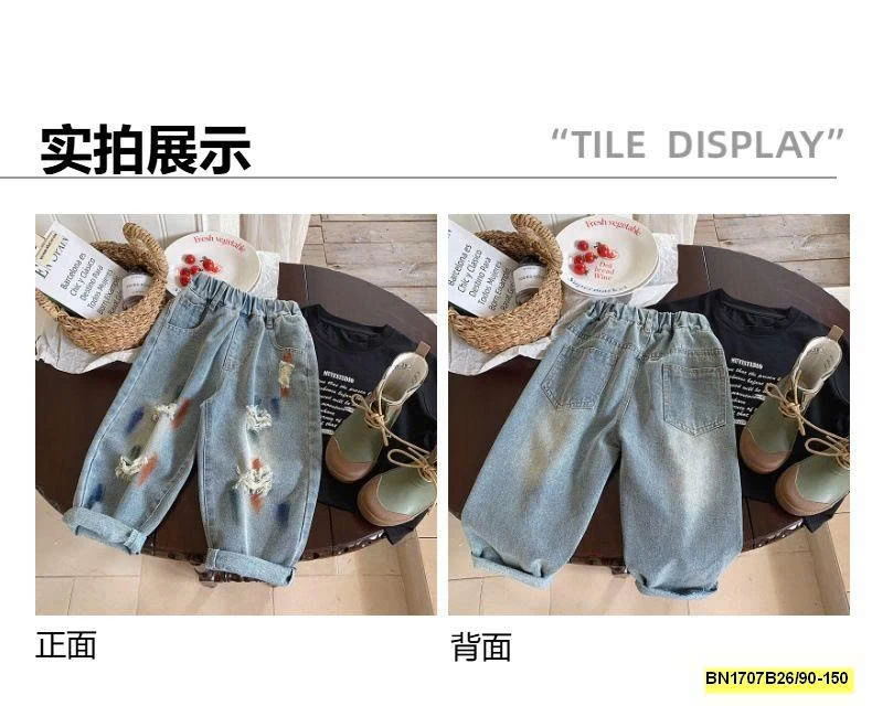 QUẦN JEAN RÁCH VẢY SƠN