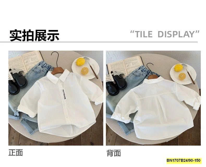 ÁO SƠ MI DÀI TAY HÃNG MUYEKIDS