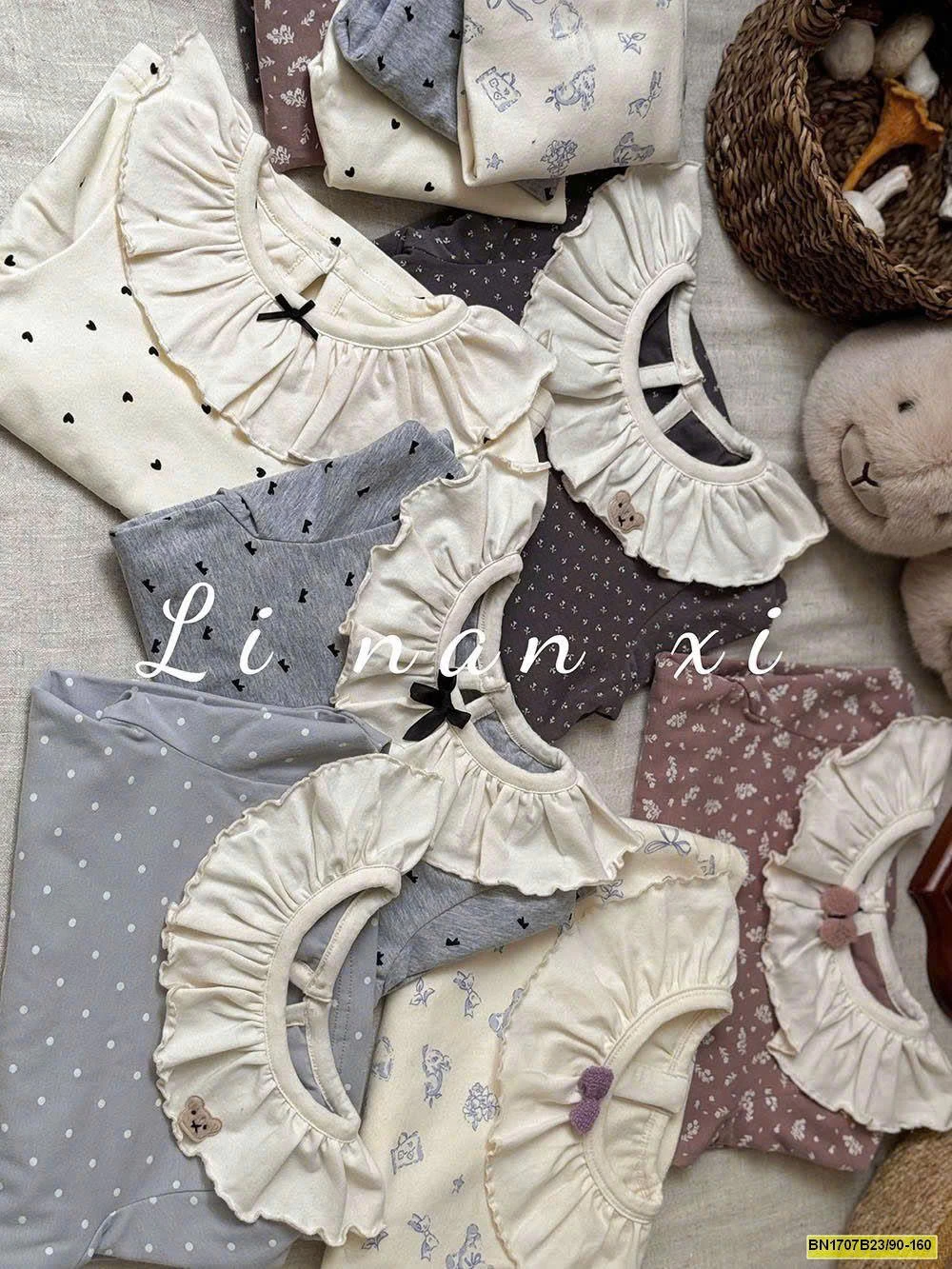 BỘ NGỦ THU ĐÔNG CỔ SEN CHO BÉ GÁI