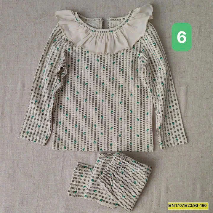 BỘ NGỦ THU ĐÔNG CỔ SEN CHO BÉ GÁI