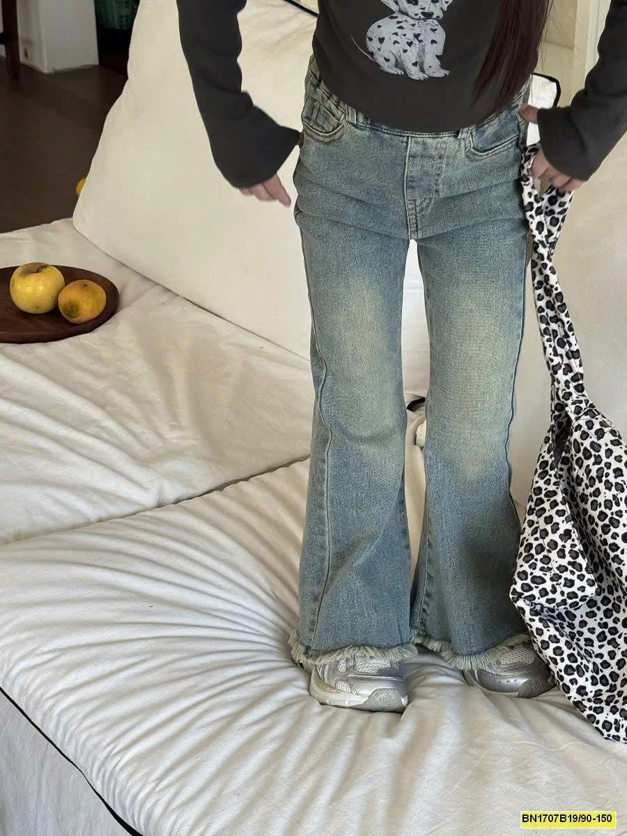 QUẦN JEAN ỐNG LOE BÉ GÁI